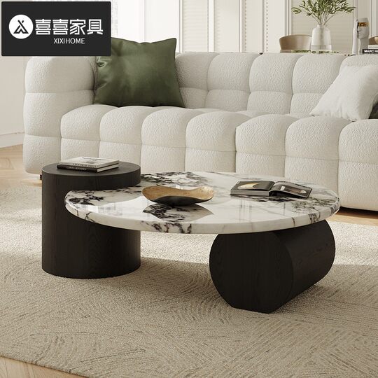 El tamaño de la combinación de mesa de centro y mueble de TV se puede personalizar a voluntad.