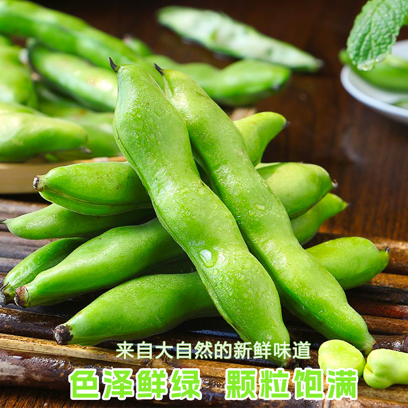 蚕豆新鲜5斤带壳农家生蚕豆罗汉豆兰花胡豆佛青豆荚蔬菜顺丰包邮-图1