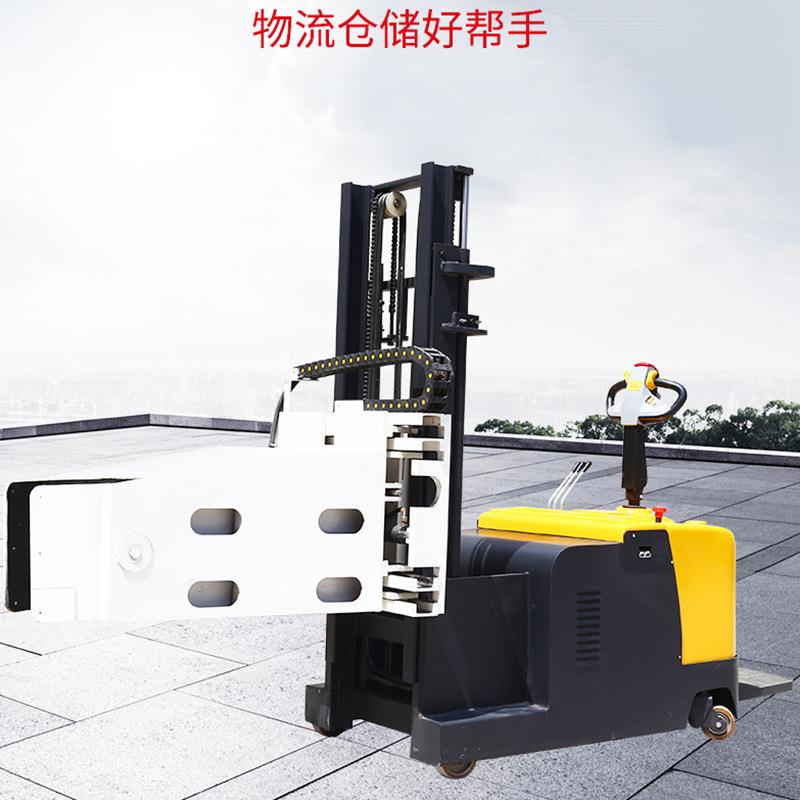 全电动平衡重油桶堆高车站架式翻转升降车夹抱机全自动抱夹叉车 - 图0