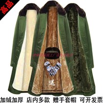 Laobao cotton coat anti-cold clothing Military cotton coat with long section thickened anti-chill coat winter short and warm cold storage large cotton