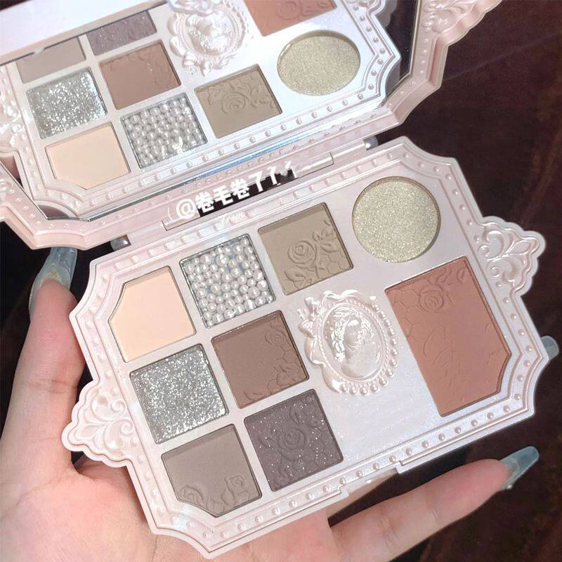 浮雕ins高光腮红高级感一体眼影盘 印尚客寿司帘