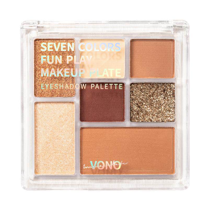 七色眼影盘七巧板玩趣彩妆7色眼影 印尚客化妆包