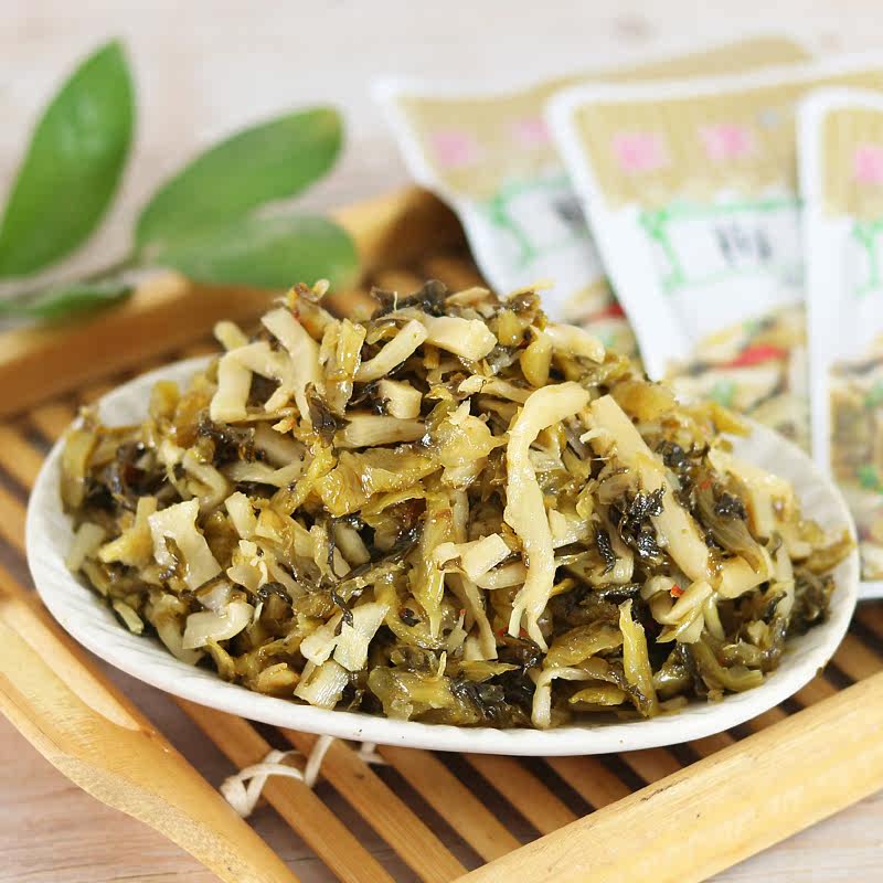 梅菜笋丝咸菜拌饭熟食开味下饭菜福建特产整箱榨菜小包装袋装小菜