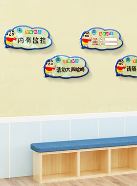 禁止吸烟提示牌温馨贴纸小心