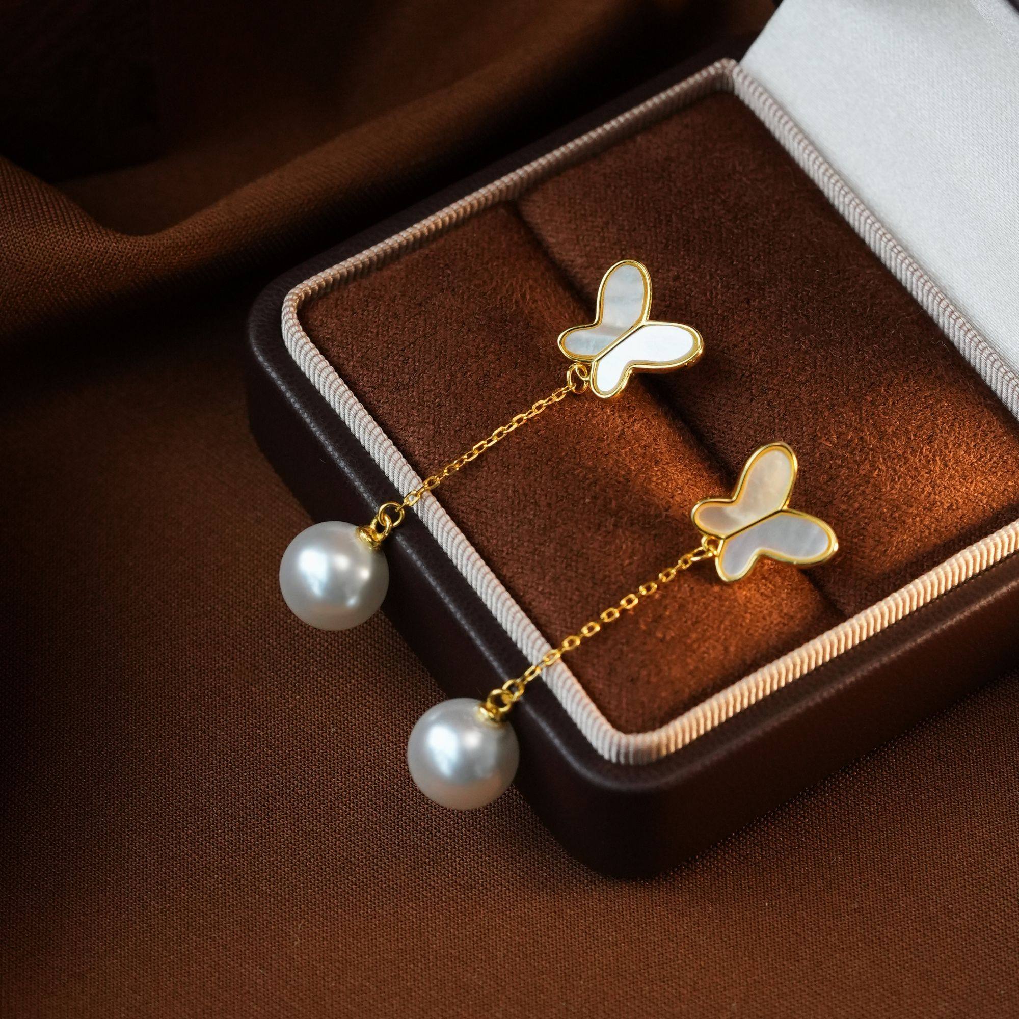 蝴蝶长流苏耳钉气质轻奢百搭简约精致秋冬新款,淘宝优惠券,粉丝福利购,淘宝优惠卷