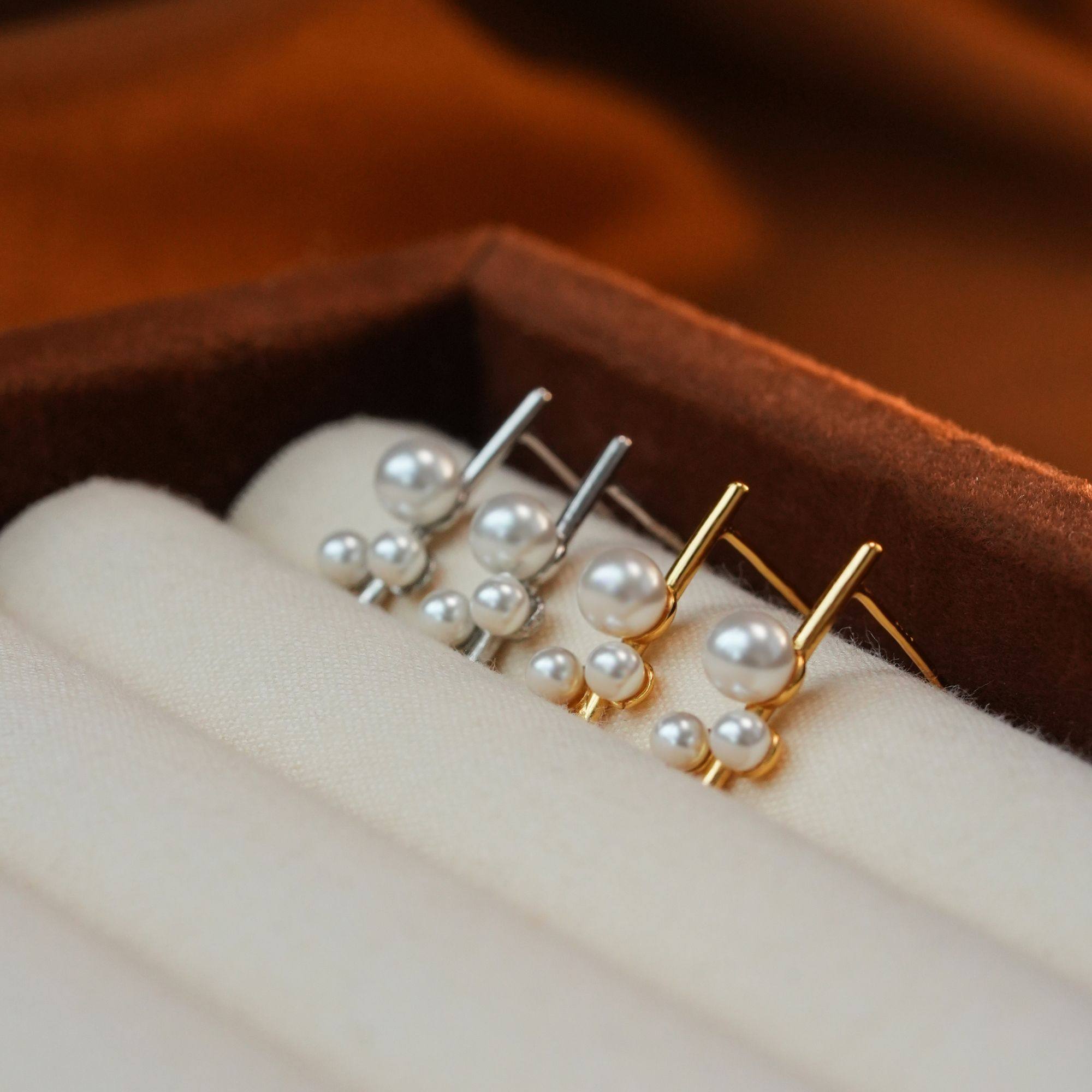 小奶芙珠珠耳钉简约小巧精致气质银针温柔耳环,淘宝优惠券,粉丝福利购,淘宝优惠卷