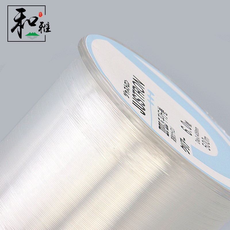 水晶弹力鱼线透明线串珠编的线戒指 和雅线