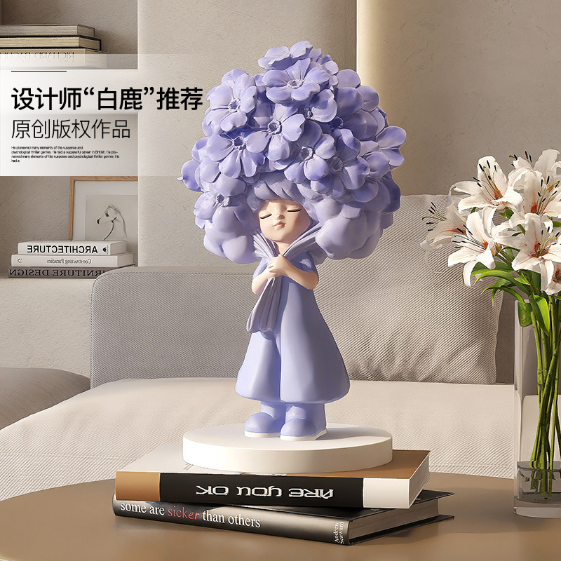 Yuncan cream style girl ornaments gift