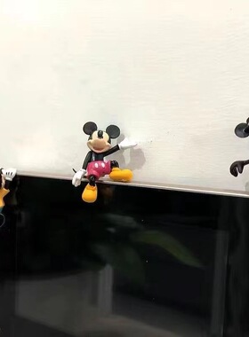 米老鼠手办米奇米妮车载摆件q版公仔模型挂杯子开关装饰