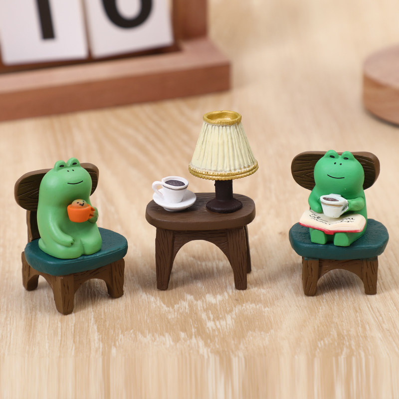 日系治愈zakka休闲摇椅青蛙家居装饰品桌面摆件车载生日礼物女生,淘宝优惠券,粉丝福利购,淘宝优惠卷