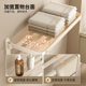 Creamy towel rack bathroom without punching bath towel rack bathroom toilet wall-mounted space aluminum storage hanger