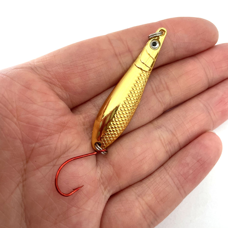 FISHPEAK水妖马口白条翘嘴亮片1.5克2.5克3.5克路亚饵微流单钩饵 - 图3