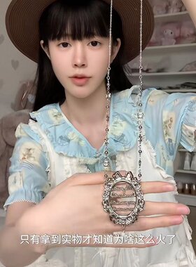 玻璃纸之夜破碎的故事之心项链