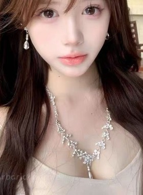 小众设计轻奢宴会锁骨链