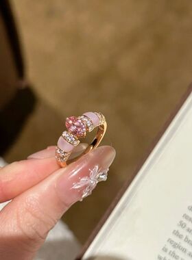法式轻奢中古戒指爆闪高级感小众设计感精致女戒指手饰
