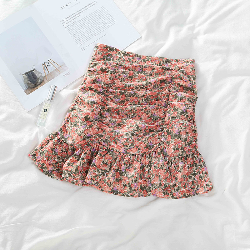 碎花雪纺夏季新款2020韩版半身裙 梦燕茹半身裙