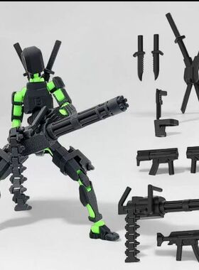 爆款加特林战士3d打印玩具3D人偶机械潮玩关节可动国产可动手办