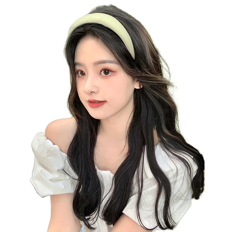 女卷发长发夏发箍一体仿全真人发 天空树整顶假发