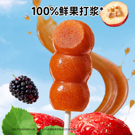 窝小芽鸡内金山楂棒棒糖无添加糖葫芦儿童零食送婴幼儿宝宝辅食谱