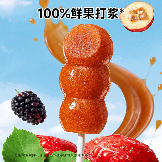 窝小芽鸡内金山楂棒棒糖无添加糖葫芦儿童零食送婴幼儿宝宝辅食谱