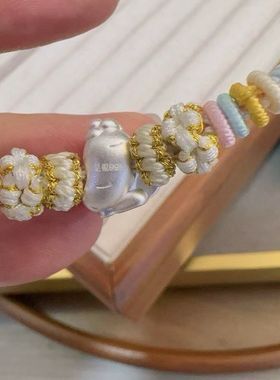 足银999中药养生煲药材黄芪转运珠小串珠DIY配件手绳女友生日礼物