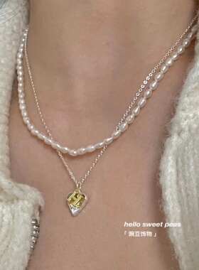 豌豆饰物铜镀真金真银女设计同款