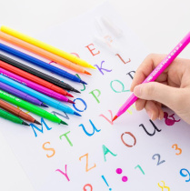 Japanese shopping for kindergarten children washable watercolor pen coated A-colored drawing pen student hook-line pen environment protection