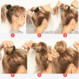Детский пончик, заколка для волос для взрослых, аксессуар для волос, придает объем