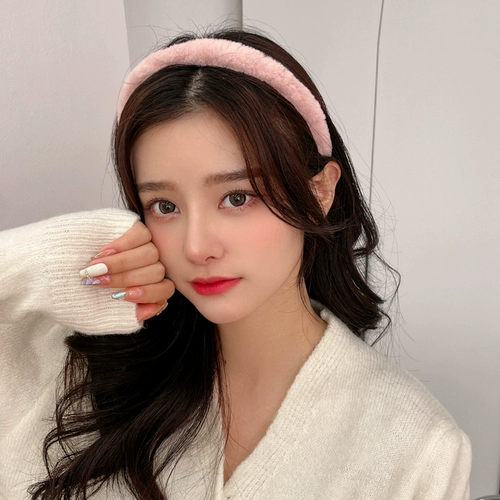 Демисезонный плюшевый ободок, заколка для волос, шпильки для волос, брендовый аксессуар для волос, новая коллекция, городской стиль, простой и элегантный дизайн, популярно в интернете