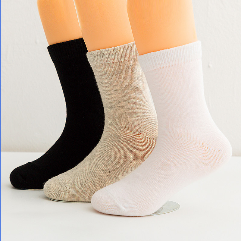 儿童纯白色袜子纯棉春秋薄款男童女童中筒学生运动袜夏季网眼短袜,淘宝优惠券,粉丝福利购,淘宝优惠卷