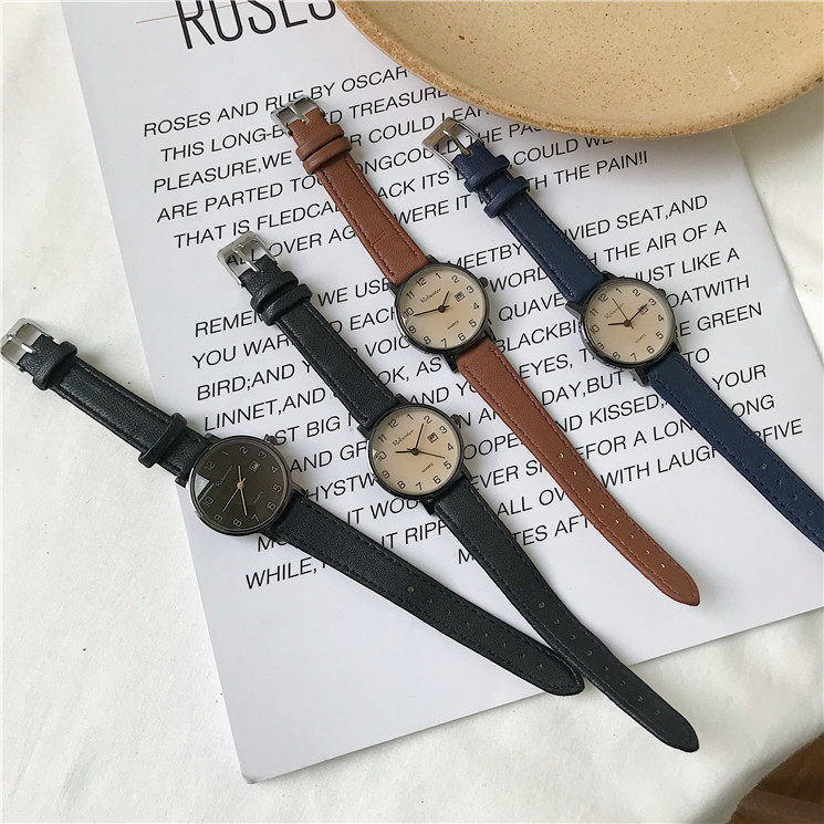 手表女2021年新款复古初中学生石英 cojr手表国产腕表