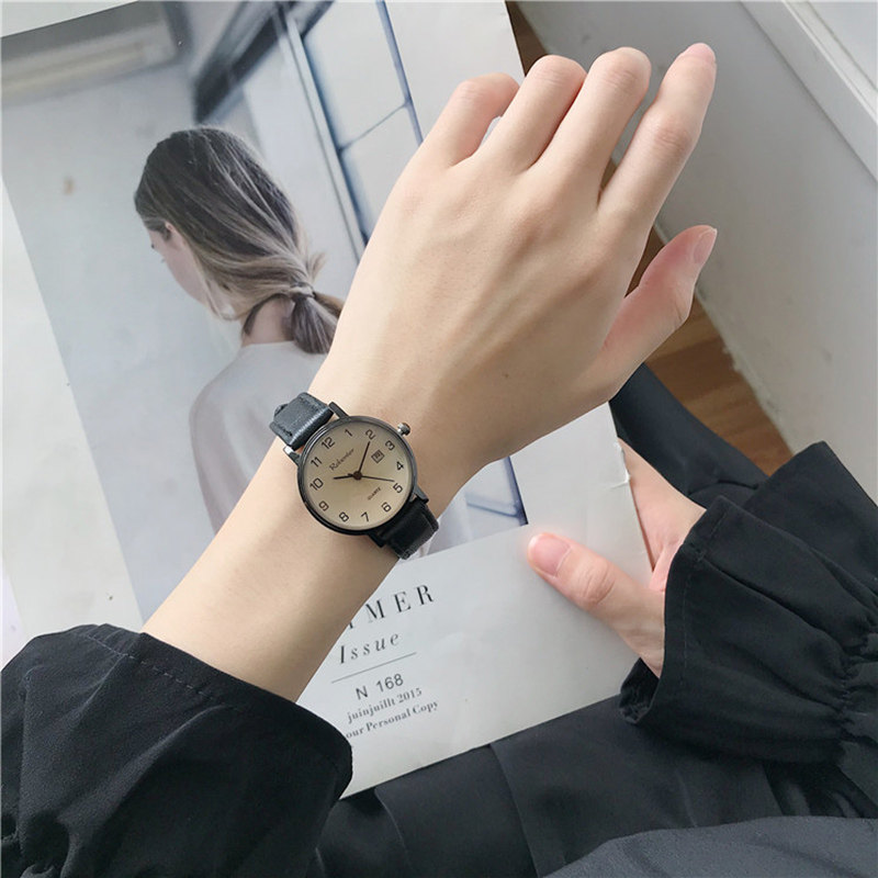 手表女2021年新款复古初中学生石英 cojr手表国产腕表