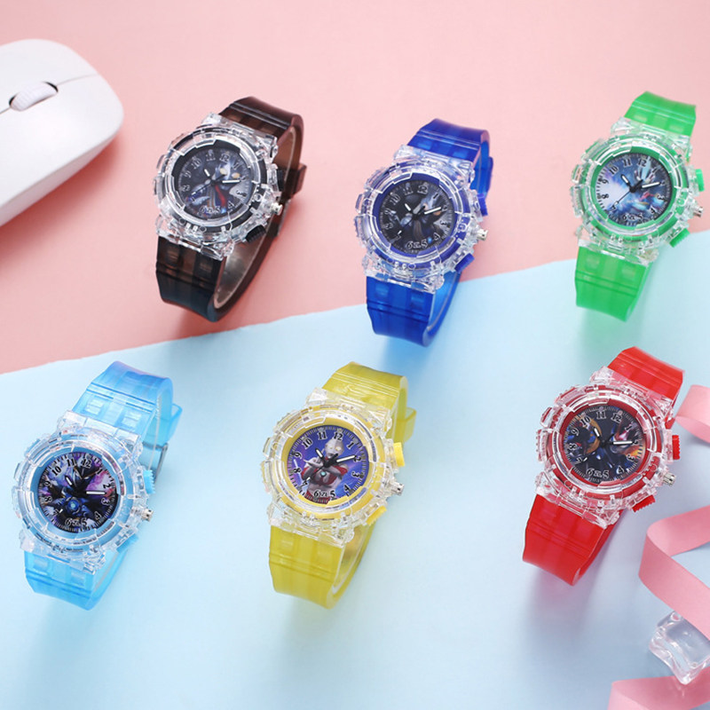 奥特曼发光儿童版男孩小学生玩具 cojr手表国产腕表