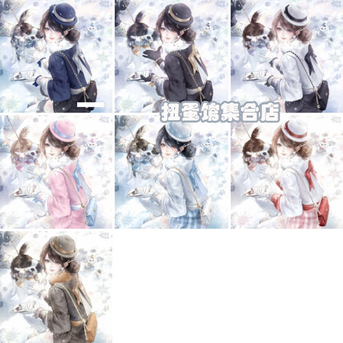 32张 情兔会专 雪地女生动漫插画头像扭蛋原创圈直购 高清无水印 - 图3