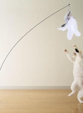 Simulation Bird interactive Cat Toy Funny Feather Cat Stick