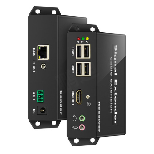 鹏迪 HDMI网线延长器hdmi网络延长器支持USB2.0 KVM单网线延伸器4k高清125米传输支持鼠标键盘U盘打印机监控 - 图3