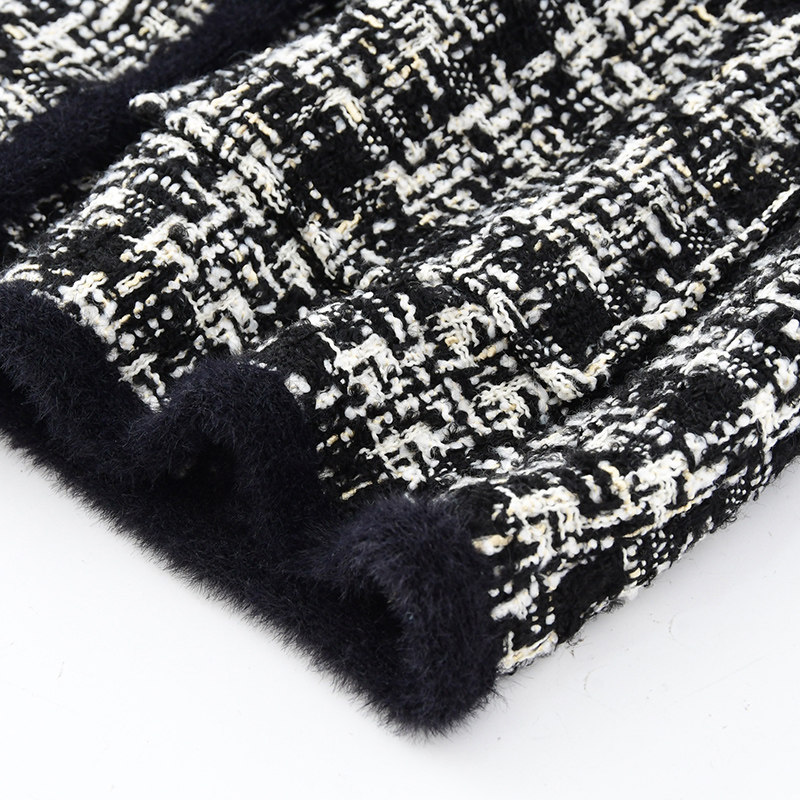 柊司芷粗花呢短款春秋2022年夹克 柊司芷短外套