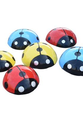 户外仿真七星瓢虫玻璃钢雕塑幼儿园商场楼盘小区园林草坪甲虫摆件