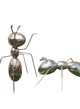 铁艺镂空不锈钢蚂蚁雕塑发光摆件售楼部游乐园景区公园草坪装饰品