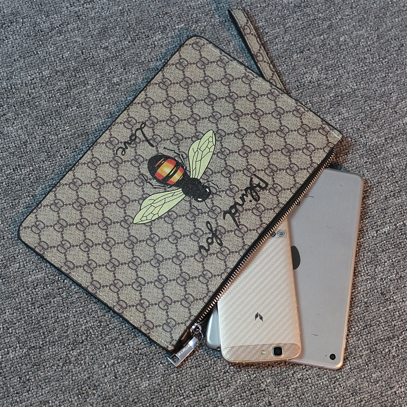 男韩版2020新款薄款彩绘信封手拿包 焱潮男士包袋