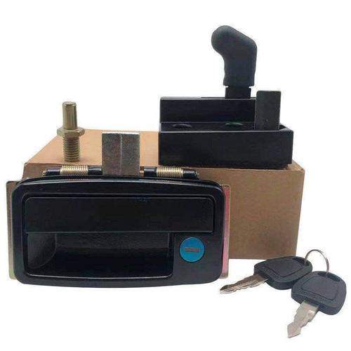 挖掘机配件 山河智能50/60/70N9驾驶室车门锁总成外拉手锁块新款 - 图3