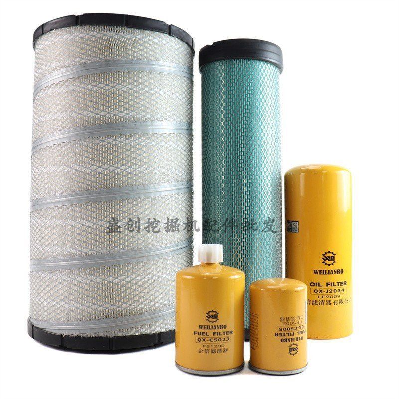 挖掘机现代R335-9T机油滤芯柴油空气油水液压回油进油先导保养件 - 图1