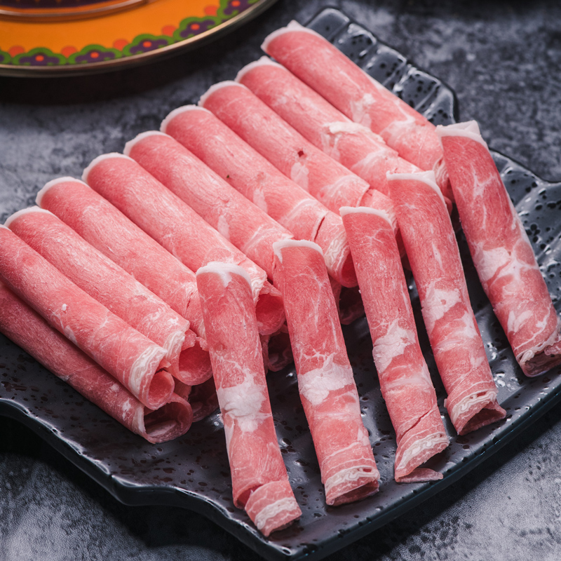 羊肉卷涮羊肉片小肥羊卷宁夏盐池滩羊肉新鲜现杀火锅羊肉卷清真