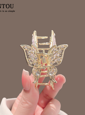 颜透抓夹合金/镀银/镀金日韩