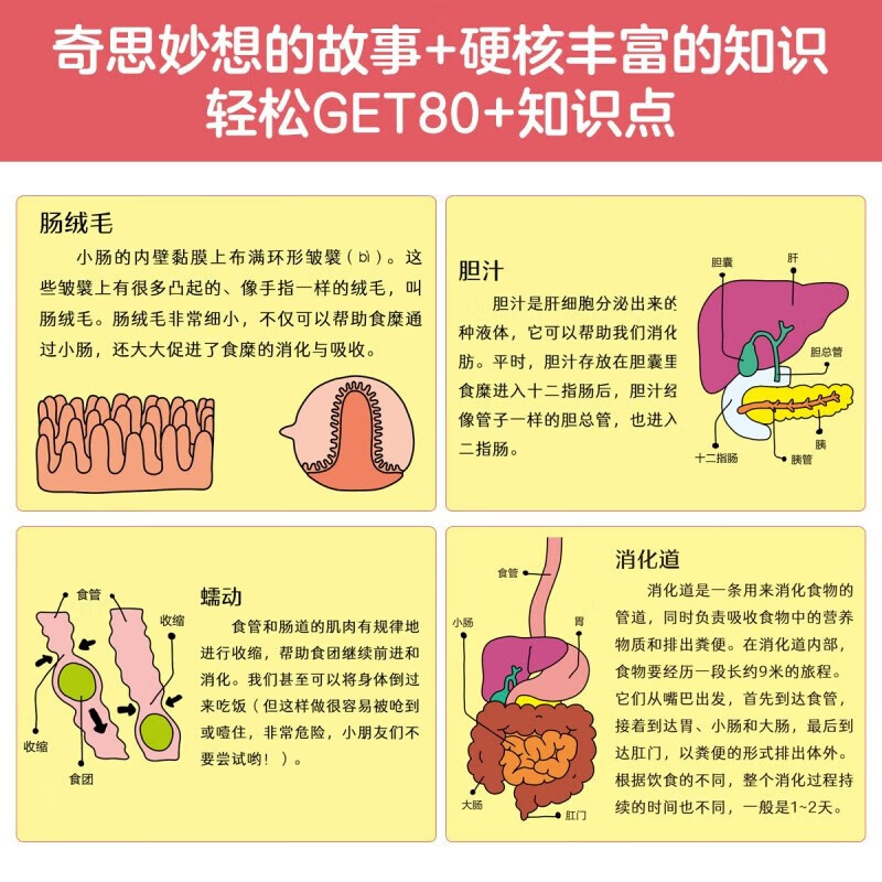 咕噜咕噜，消化开始 探索食物消化的奥秘 3-6岁 科普阅读 身体奥秘 消化主题满足孩子好奇心 乐乐趣儿童绘本
