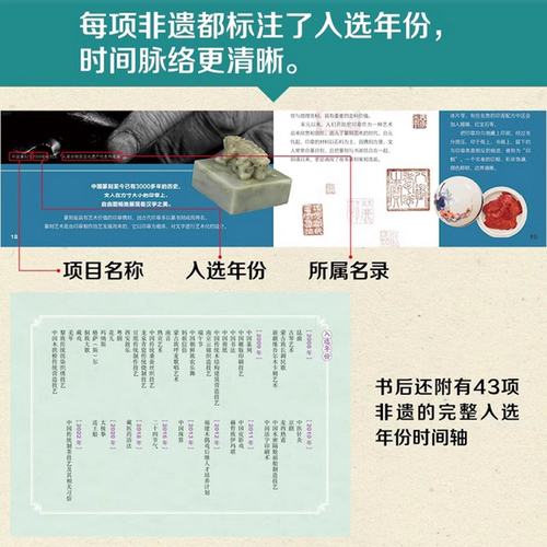 正版非遗里的中国全3册了解中国非物质文化遗产千年国粹匠心巧思薪火相传少儿科普非遗书籍青少年课外阅读非遗文化绘本图画书