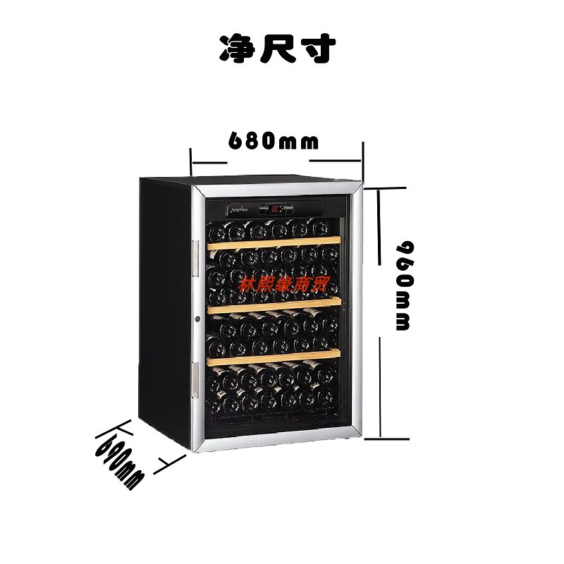 ArteVino法国进口98支全型号现代单温区玻璃门葡萄酒恒温恒湿酒柜 - 图1