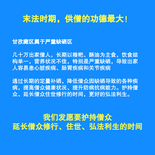 恩施植物硒片60片x100ug硒x2瓶久住护持行动供养藏区僧众补硒产品 - 图1