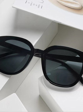 三点太阳镜墨镜男女款时尚百搭防紫外线黑色个性韩版网红遮阳