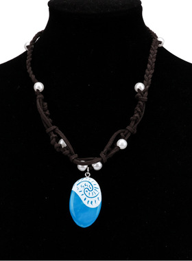 跨境爆款复古简约项链海洋奇缘莫阿娜公主二代几何型镂空打结项饰